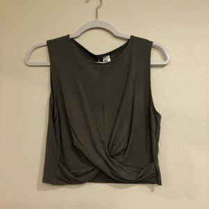 Twisted front tank top